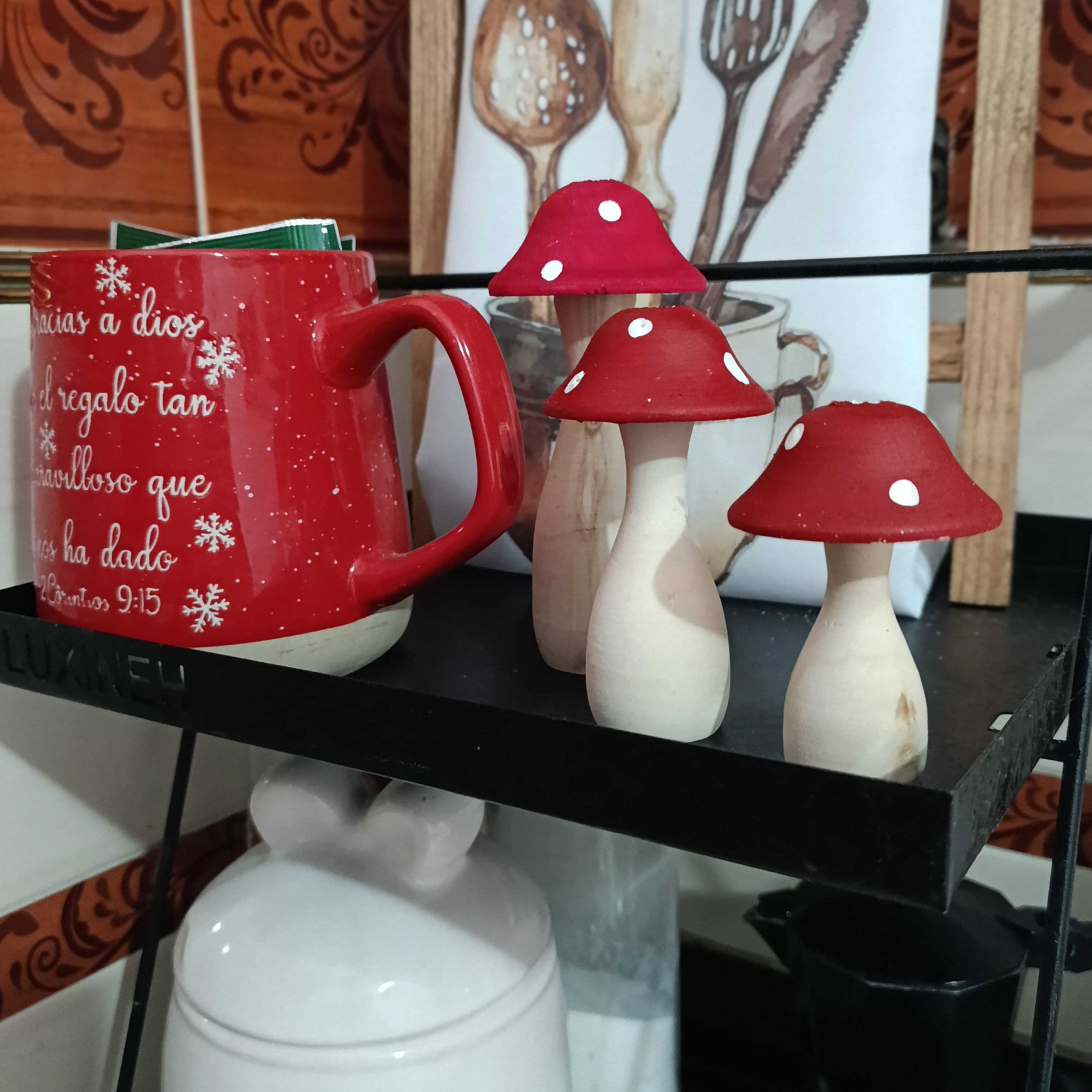 قارچ دکوری 3عددی